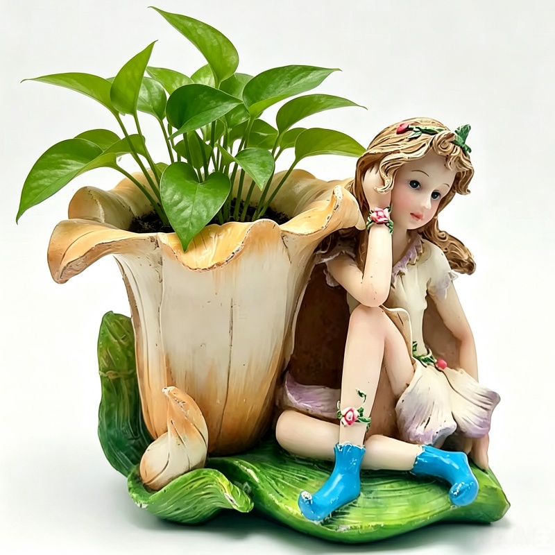 Cactus Mix Pot - زهرة الجنية زهرية الصبار قالب من