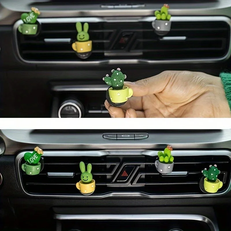 Cactus Mix Pot - مكيف هواء وصبار صغير من الراتينج