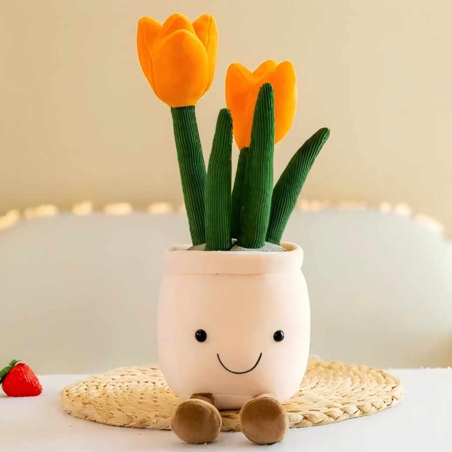 Cactus Mix Pot - ألعاب محشوة على شكل نباتات التوليب