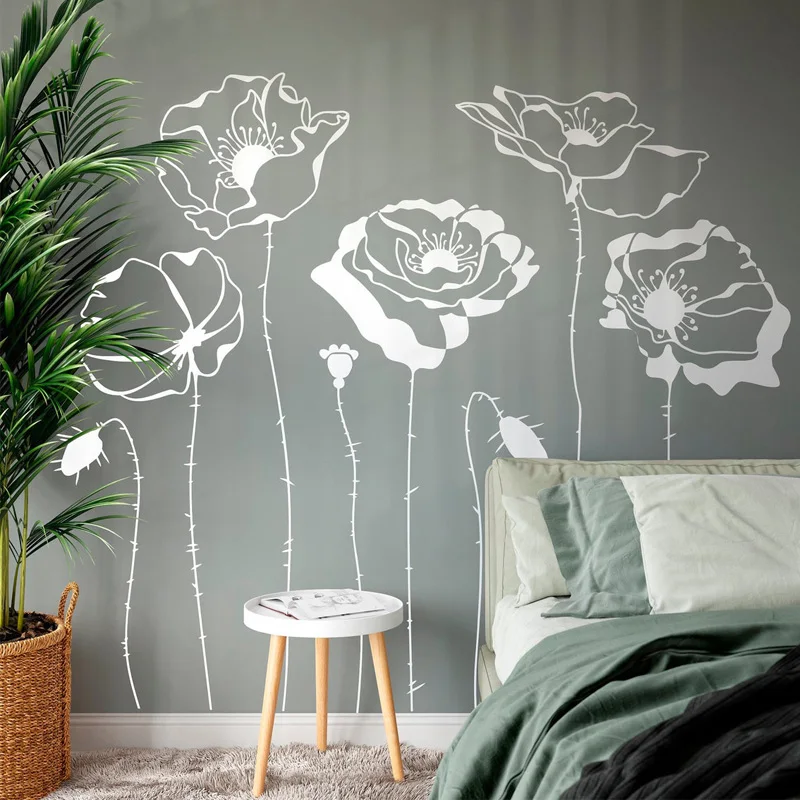 Monstera Thai Constellation - ملصقات حائط على شكل زهور من