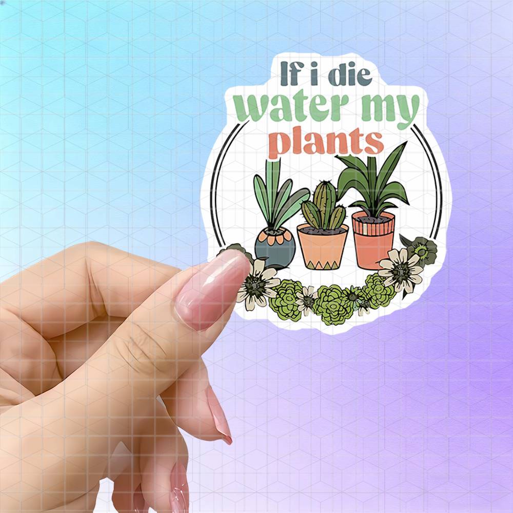 Plant Parental - ملصق فينيل مطفي بتصميم إكليل زهور