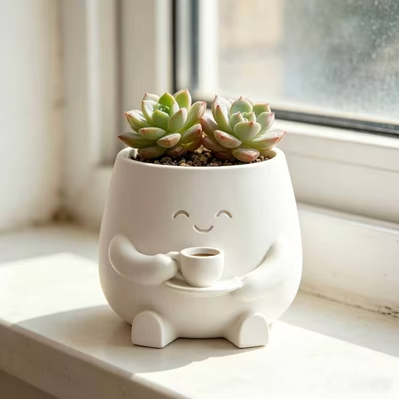 وعاء زهور مطبوع ثلاثي الأبعاد  - مراجعة Cactus Mix Pot وسعره