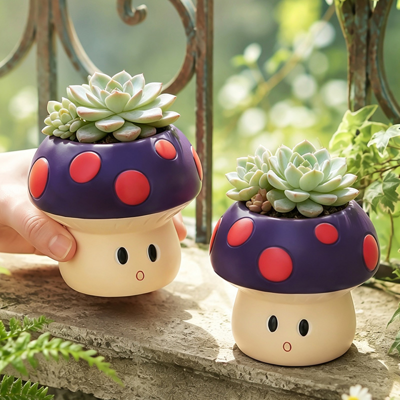 وعاء نباتات عصارية من الراتنج  - مراجعة Cactus Mix Pot وسعره