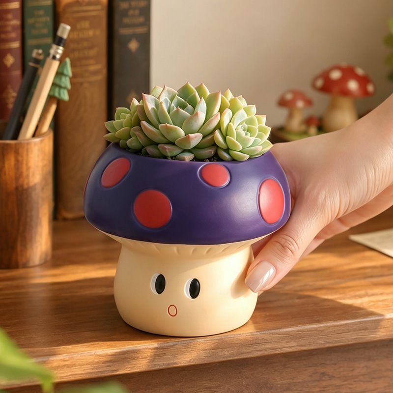 وعاء نباتات عصارية من الراتنج  - مراجعة Cactus Mix Pot وسعره